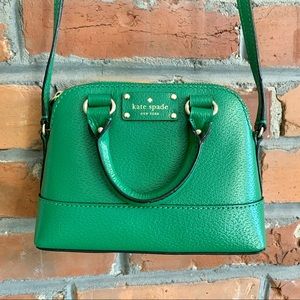 Kate Spade Mini Wellesley Rachelle Crossbody Bag, Emerald Green